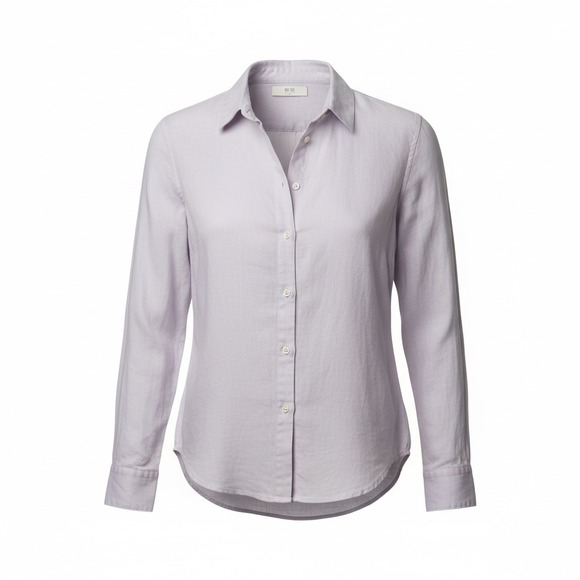 Uniqlo Tops - Uniqlo Womens Linen‎ Shirt XS Lilac Button Up Office Capsule Classic Minimalist